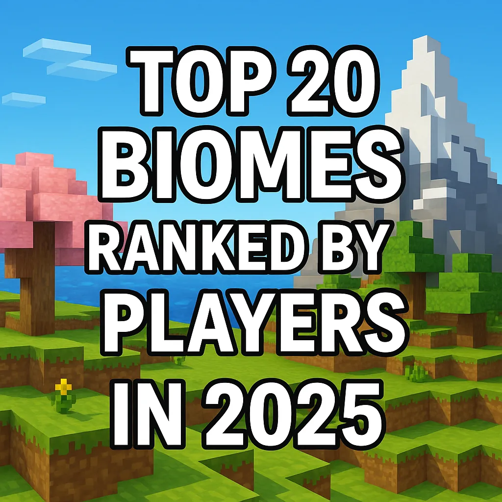 Top 20 Biomes Ranked by Players in 2025
