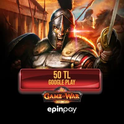 Google Play 50 TL Game of War Fire Age | Epinpay