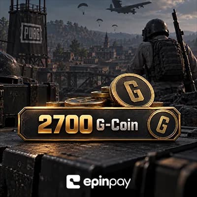 PUBG 2700 G-Coin Satın Al | Anında Kod - Epinpay