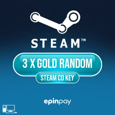 3x Gold Random PC Steam Key – Epinpay ile Hızlı Teslim
