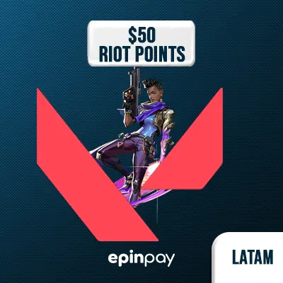 Valorant Gift Card USD LATAM $50 - Riot Points | Epinpay