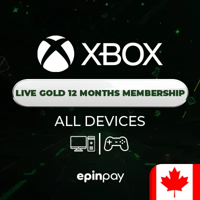 Xbox Live Gold 12 Months (TR - BR VPN) Canada | Epinpay