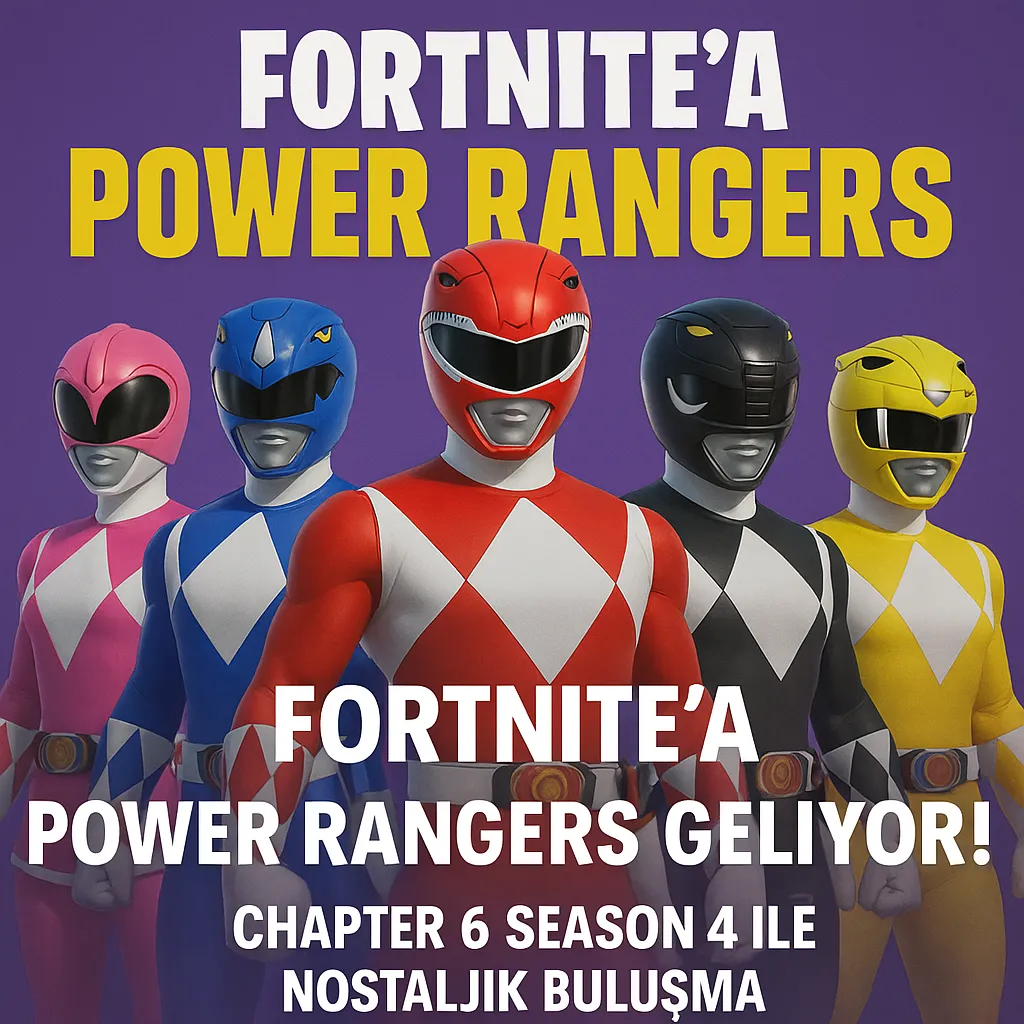 Fortnite'a Power Rangers Geliyor! Chapter 6 Season 4 ile Nostaljik Buluşma