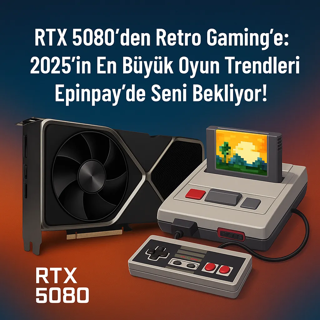 RTX 5080'den Retro Gaming'e: 2025'in En Büyük Oyun Trendleri Epinpay'de Seni Bekliyor!