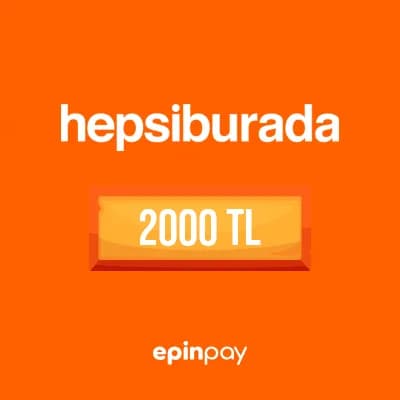 Hepsiburada 2000 TL Hediye Kartı