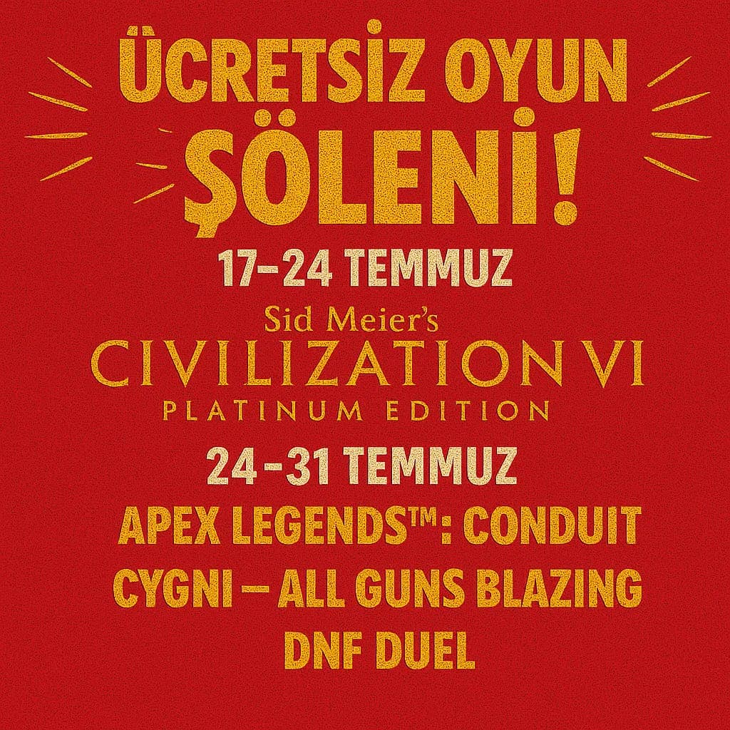 Ücretsiz Oyun Şöleni! : Epic Games Store'da Bu Hafta ve Gelecek Hafta