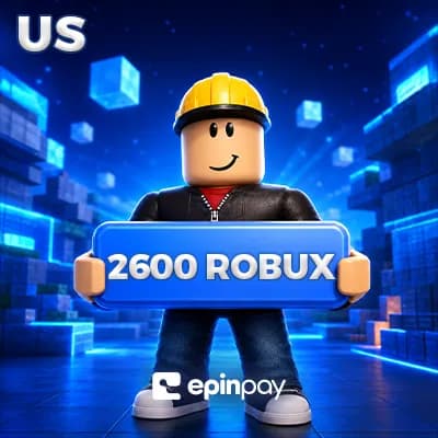 Roblox 2600 Robux Gift Card US – Epinpay ile Güvenli Alışveriş