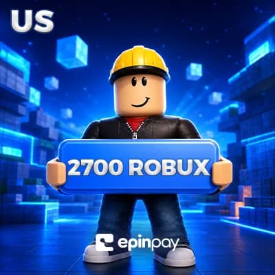 Roblox 2700 Robux Gift Card US – Epinpay ile Güvenli Alışveriş