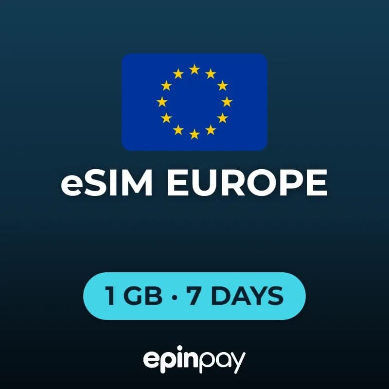 eSIM Europe 1 GB 7 Days | Epinpay