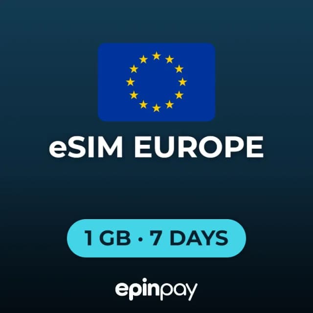 eSIM Europe 1 GB 7 Days | Epinpay