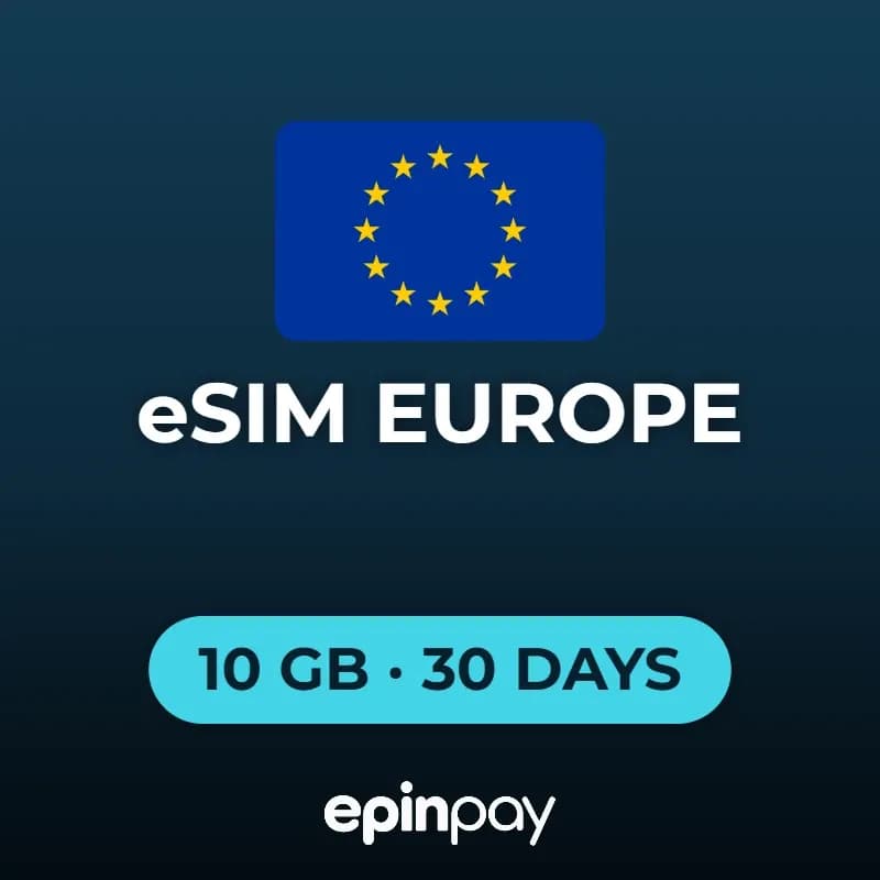 eSIM Europe 10 GB 30 Days | Epinpay
