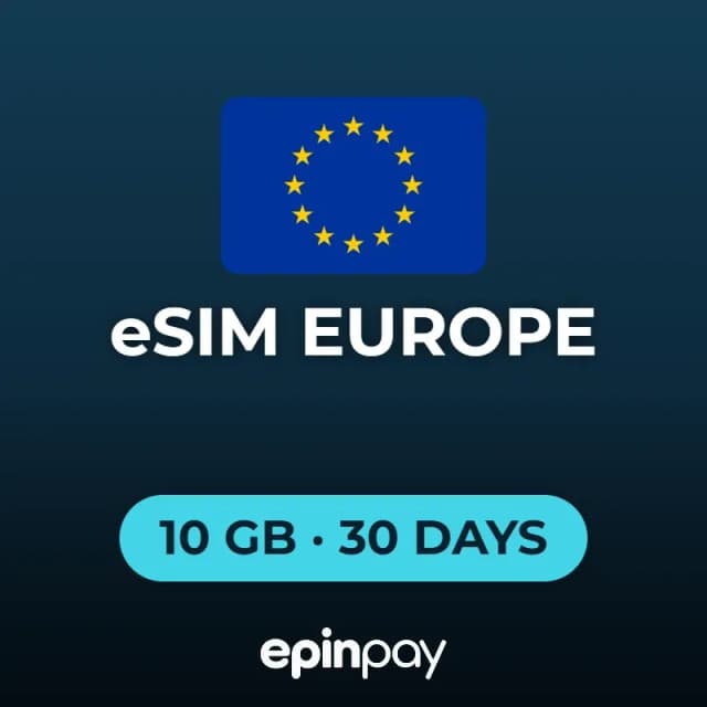 eSIM Europe 10 GB 30 Days | Epinpay