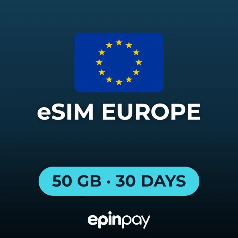 eSIM Europe 50 GB 30 Days | Epinpay