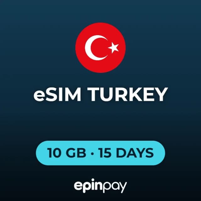 eSIM Turkey 10 GB 15 Days | Epinpay