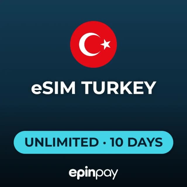 eSIM Turkey Unlimited Data 10 Days | Epinpay