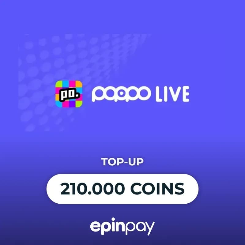 Poppo Live 210.000 Coins | Epinpay