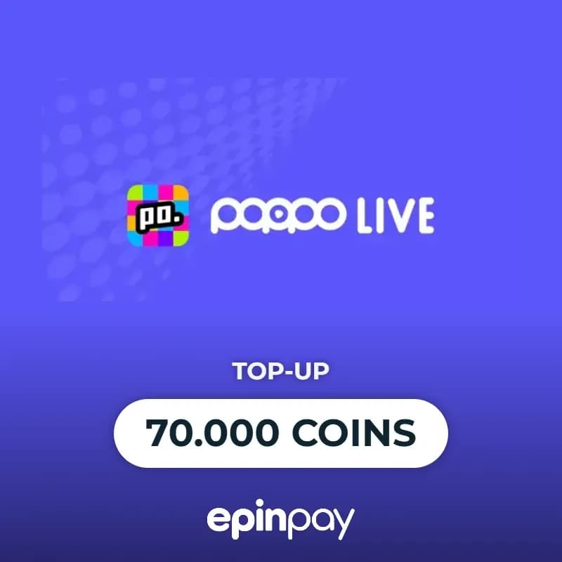 Poppo Live 70.000 Coins | Epinpay